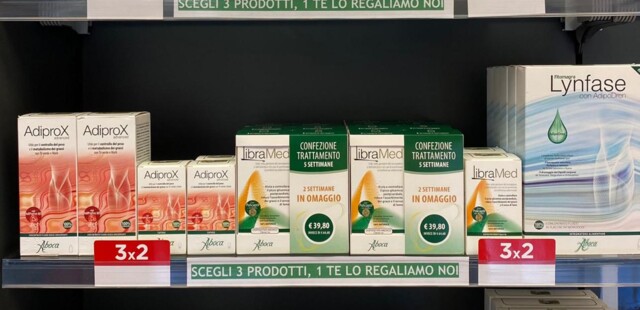 Offerta 3X2 Aboca Adiprox, Libramed, Lynfase