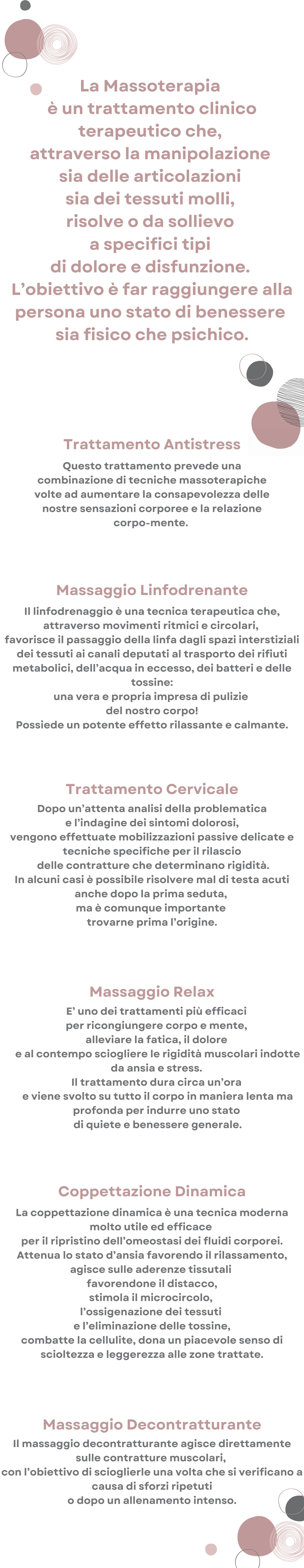 Descriozione servizio massoterapia